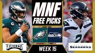 Monday Night Football Picks (NFL Week 15) EAGLES vs. SEAHAWKS | MNF Parlay Picks