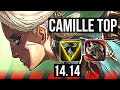 CAMILLE vs AATROX (TOP) | 66% winrate, 7/1/3, Godlike | VN Challenger | 14.14