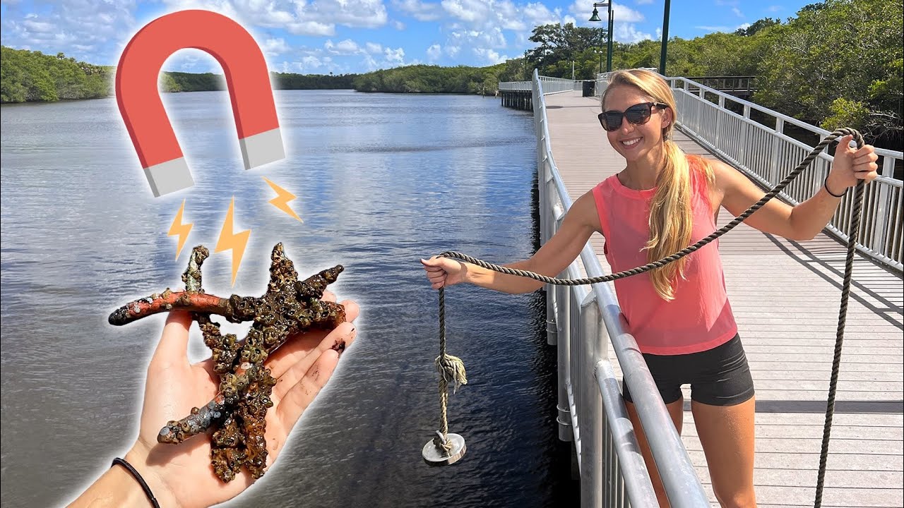 Using a Magnet to See What’s Underwater!! *Fishing for Treasure*