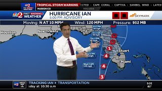 Tracking Hurricane Ian 5:30 p.m. Tuesday