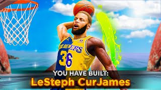 This LeSteph CurJames BUILD is GAMEBREAKING in NBA 2K24..