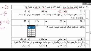 مراجعة سريعة للفصل الخامس العلاقات والدوال النسبية لمادة رياضيات 2-2 الصف ثاني ثانوي مسارات