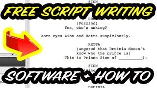 FREE Screenwriting Program (Celtx) How to Use!