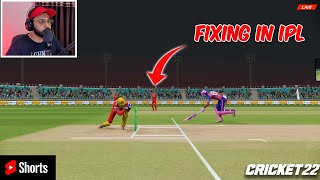 IPL FIXING MOVEMENT 😮 - CRICKET 22 #Shorts - SinghGamingWorld
