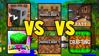 Craftsman VS Lokicraft VS Minecraft PE Trial VS Crafting and building VS Games Like MINECRAFT PE