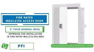 Product Overview: Fire Rated Insulated Access Door (PFI) | Cendrex | Access Doors and Panels