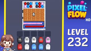 Pixel Flow Level 232 Solution Walkthrough