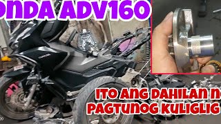 bumyahe ng malayo pagbalik sigunyal na ang sira | honda adv160 | dahil sa oil | PART1