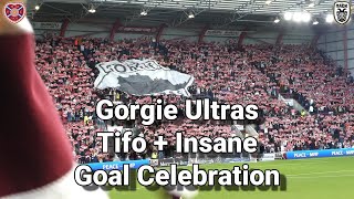 Gorgie Ultras Tifo + Insane Goal Celebration - Χαρτς-ΠΑΟΚ - Hearts 1 - PAOK FC 2 - 24 August 2023