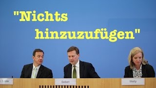 Supercut: Die Bundesregierung hat nichts hinzuzufügen