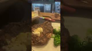 Bone in Ribeye with Butter on Top #steak #shorts