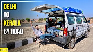 Delhi to Kerala roadtrip by CAMPERVAN, Day-1 | Delhi to Gwalior,MP | Car Camping | Vanlife in India