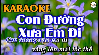 Con Đường Xưa Em Đi - KARAOKE [Tone NAM] | Âm Thanh Hay | Vici Karaoke