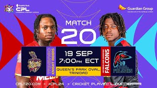 LIVE | Trinbago Knight Riders vs Antigua \u0026 Barbuda Falcons | CPL 2024