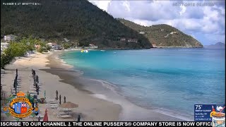 🔴 LIVE-STREAM : Pusser's At Myett's Beach Cam in Cane Garden Bay, Tortola, BVI