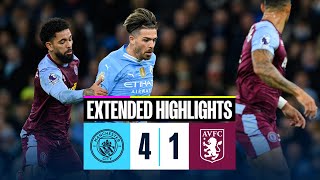 Man City 4-1 Aston Villa | EXTENDED HIGHLIGHTS | Foden hat-trick in important wi