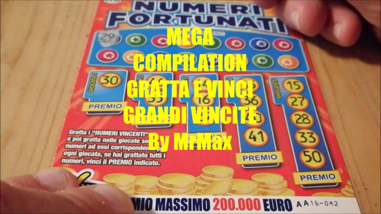 MEGA COMPILATION GRATTA E VINCI GRANDI VINCITE By MrMax - YouTube