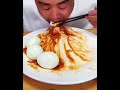 chinese mukbang spicy noodles and boiled eggs