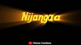 Niharika Niharika Song ❤️😘// whatsapp status video// black screen video// by Chinna Creations
