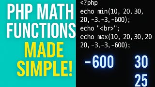 3 Powerful PHP Math Functions You Must Know | Easy Coding Tutorial for Beginners