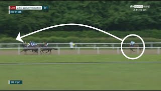 Extraordinary! Horse rears in stalls, is left behind by 10 lengths and still wins!
