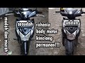 mengkilapkan body motor permanen!!! mudah dan murah !!!