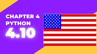 Chapter 4 Python | USA Flag