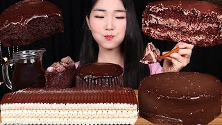 ASMR 홈플러스 브라우니, 시그니처 바닐라 아이스크림 케이크, 쇼콜라 로쉐 케이크 먹방 CHOCOLATE CAKE ICE CREAM BROWNIE MUKBANG 초코 디저트 먹방