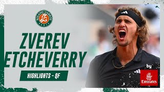 Zverev vs Etcheverry Quarter-final Highlights | Roland-Garros 2023