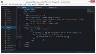 AngularJS Tutorial 16 $http Service