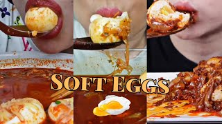 Mukbang Soft Boiled Eggs |Asmr Eating Compilation |Only Bites