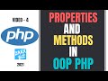 #4 Properties and methods in oop php  | Object Oriented PHP Tutorial For Beginners