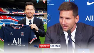 'I'm playing with the best' 🤩 | Lionel Messi's first PSG press conference!