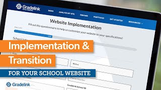 School Website Implementation & Transition with Gradelink