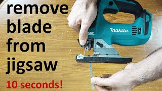 How to remove blade from Makita jigsaw