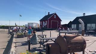 Day 1 of the Skåneleden Trail.. the harbor in Viken Sweden.