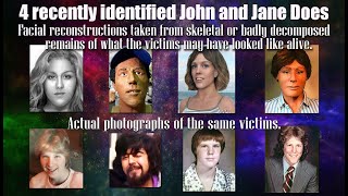 4 Recently Identified John and Jane Does
