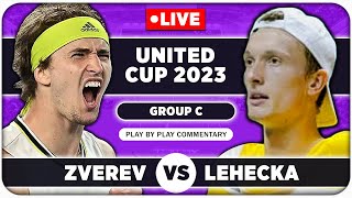 ZVEREV vs LEHECKA | United Cup 2023 | Live Tennis Play-by-Play