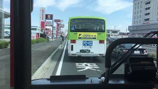 岩手県北バス 前面展望 車窓[1/2]盛岡駅前→大更駅前/ A01系統 盛岡BC930発(八幡平頂上行)