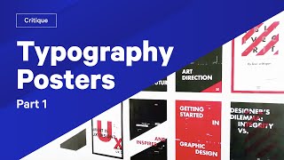 How To Use Type — Typography Posters Review & Critique  Part 1