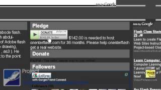 Adobe flash cs4 website tutorial: 0104 Hyperlink