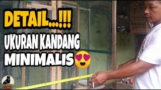 PRAKTIS...!!! UKURAN KANDANG MINIMALIS TERNAK MURAIBATU