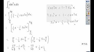 Integration for Y13 Lesson 3a - Trigonometric Identities