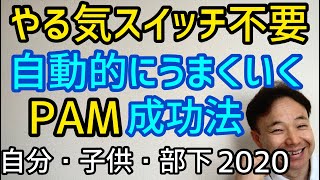 やる気が起きなくても目標は達成できる！PAM戦略の応用方法【プロ研修官の有料セミナー2020最新版】