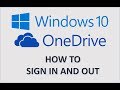 Windows 10 - OneDrive.com Tutorial - How to Sign In & Out - Setup in Microsoft OneDrive from Logout