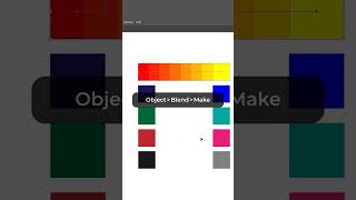 Easy color palettes using Adobe Illustrator’s blend tool.