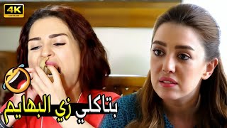 انا بحب اللحمة بالعيش مليش في جو الشوكة والسكينة المايع ده 😂🤣| صريخ ضحك مع كوريا وهي بتتعلم الاتيكيت