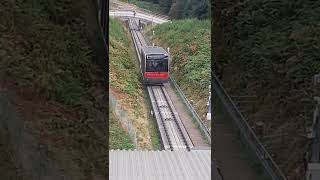 Ankunft Sommerbergbahn an der Bergstation in Bad Wildbad