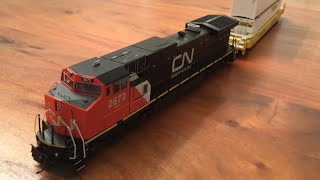 Athearn CN dash-9 and Rapido DTTX intermodal unboxing