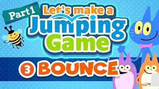 JavaScript programming with p5.js [Part 1] Jumping Game (3) Bounce